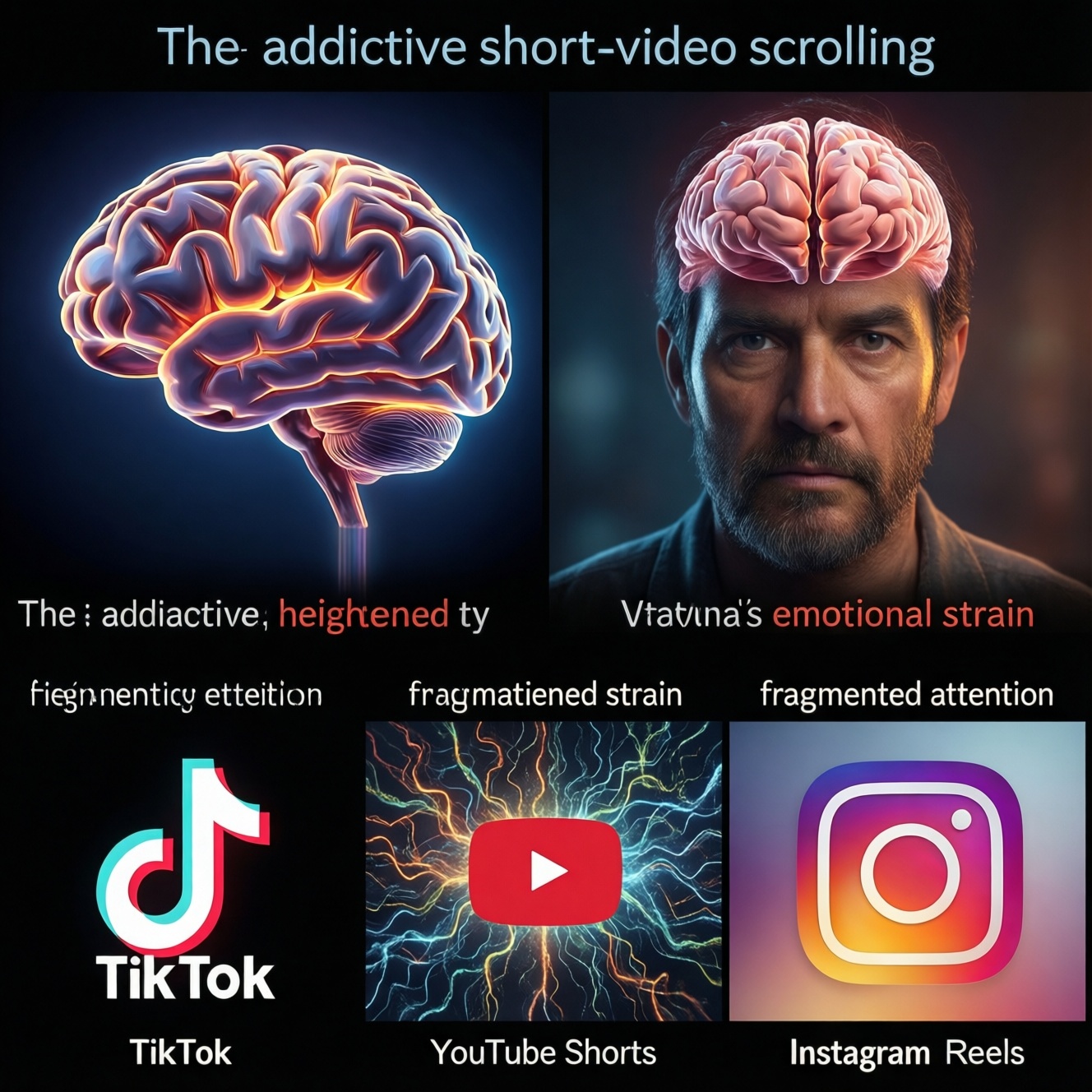 Короткие видео из tiktok, youtube и instagram могут негативно влиять на мозгેણ